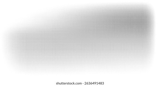 Grunge halftone gradient background. Faded grit noise texture. White and black sand wallpaper. Retro pixelated backdrop. Anime or manga style comic overlay. Vector graphic design textured template