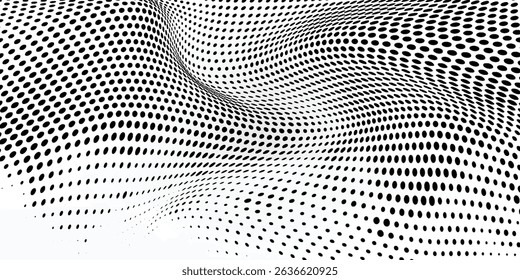 Grunge halftone gradient background. Faded grit noise texture. White and black sand wallpaper. Retro pixelated backdrop. Anime or manga style comic modern arts