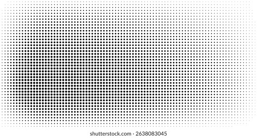Grunge halftone gradient background. Faded grit noise texture. White and black sand wallpaper. Retro pixelated backdrop. Anime or manga style comic overlay. Vector graphic design textured template