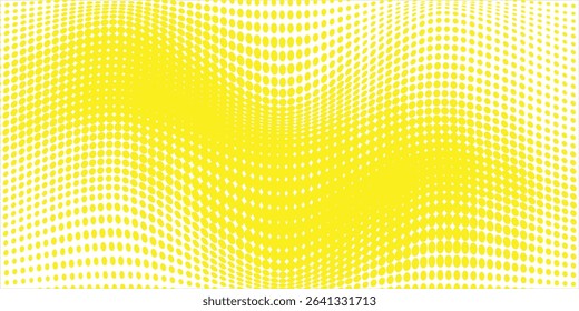 Grunge halftone gradient background. Faded grit noise texture. White and yellow sand wallpaper. Retro pixelated backdrop. Anime or manga style comic overlay. Vector graphic design textured template