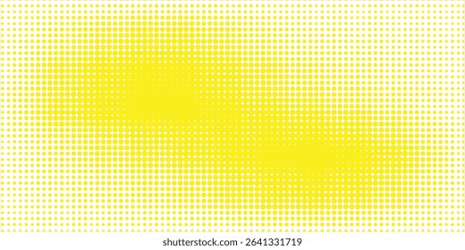 Grunge halftone gradient background. Faded grit noise texture. White and yellow sand wallpaper. Retro pixelated backdrop. Anime or manga style comic overlay. Vector graphic design textured template