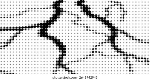 Grunge halftone gradient background. Faded grit noise texture. White and black sand wallpaper. Retro pixelated backdrop. Anime or manga style comic overlay. modern. eps10