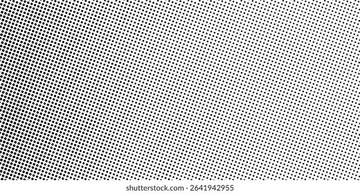 Grunge halftone gradient background. Faded grit noise texture. White and black sand wallpaper. Retro pixelated backdrop. Anime or manga style comic overlay. Vector graphic design textured template