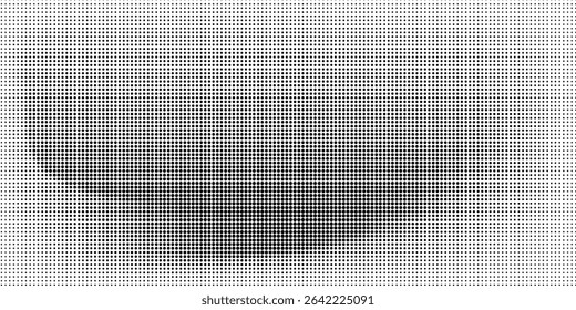 Grunge halftone gradient background. Faded grit noise texture. White and black sand wallpaper. Retro pixelated backdrop. Anime or manga style comic overlay. Vector graphic design textured template