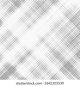 Plano de fundo gradiente de meio-tom do Grunge. Textura de ruído de grão desbotado. Papel de parede de areia branca e preta. Fundo retro pixelizado. Anime ou manga estilo história em quadrinhos. Modelo texturizado de design gráfico vetorial