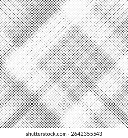 Plano de fundo gradiente de meio-tom do Grunge. Textura de ruído de grão desbotado. Papel de parede de areia branca e preta. Fundo retro pixelizado. Anime ou manga estilo história em quadrinhos. Modelo texturizado de design gráfico vetorial
