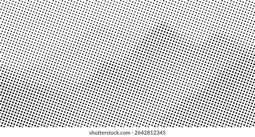 Plano de fundo gradiente de meio-tom do Grunge. Textura de ruído de grão desbotado. Papel de parede de areia branca e preta. Fundo retro pixelizado. Anime ou manga estilo história em quadrinhos. Modelo texturizado de design gráfico vetorial