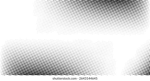 Grunge medio tono gradiente de fondo. Textura de ruido de grano desvanecido. Fondo de pantalla de arena blanco y negro. Fondo pixelado retro. Vector 
