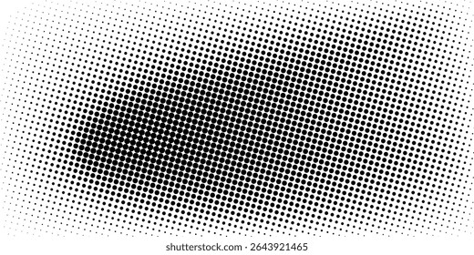 Plano de fundo gradiente de meio-tom do Grunge. Textura de ruído de grão pontilhado desbotado. Papel de parede de areia rasterizada preto e branco. Vetor de tela de fundo de bitmap pixelizado retrô