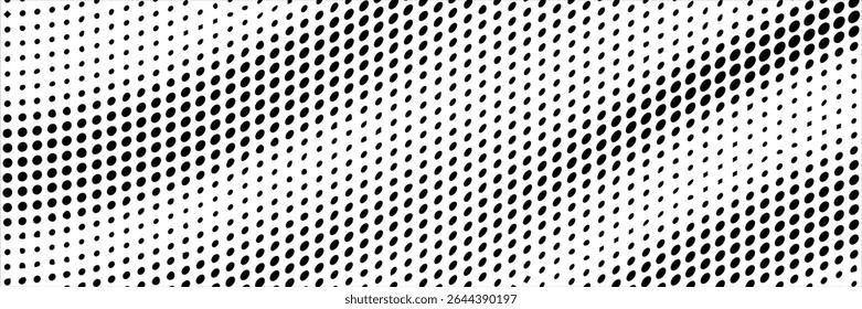 Grunge halftone gradient background. Faded grit noise texture. White and black sand wallpaper. Retro pixelated backdrop. Anime or manga style comic overlay. Vector graphic design textured template