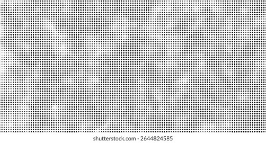 Grunge halftone gradient background. Faded grit noise texture. White and black sand wallpaper. Retro pixelated backdrop. Anime or manga style comic