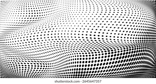 Grunge halftone gradient background. Faded grit noise texture. White and black sand wallpaper. Retro pixelated backdrop. Anime or manga style comic overlay. Vector graphic design textured template