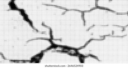 Grunge halftone gradient background. Faded grit noise texture. White and black sand wallpaper. Retro pixelated backdrop. Anime or manga style comic overlay. modern dots