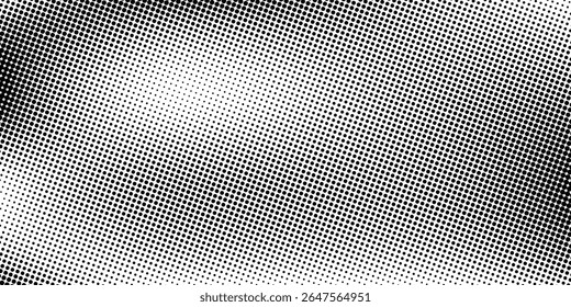 Plano de fundo gradiente de meio-tom do Grunge. Textura de ruído de grão desbotado. Papel de parede de areia branca e preta. Fundo retro pixelizado. Anime ou manga estilo história em quadrinhos. Modelo texturizado de design gráfico vetorial