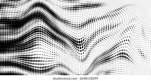 Plano de fundo gradiente de meio-tom do Grunge. Textura de ruído de grão desbotado. Papel de parede de areia branca e preta. Fundo retro pixelizado. Anime ou manga estilo história em quadrinhos. Modelo texturizado de design gráfico vetorial