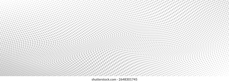 Grunge halftone gradient background. Faded grit noise texture. White and black sand wallpaper. Retro pixelated backdrop. Anime or manga style comic overlay. Vector graphic design textured template