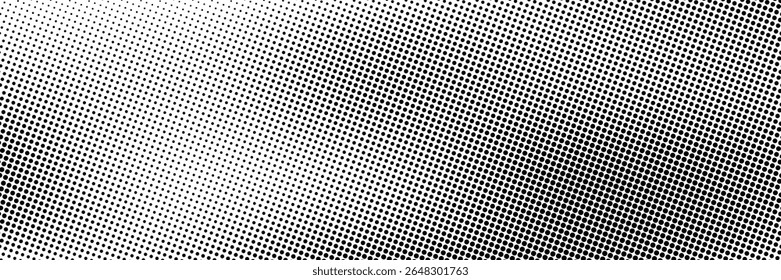 Plano de fundo gradiente de meio-tom do Grunge. Textura de ruído de grão desbotado. Papel de parede de areia branca e preta. Fundo retro pixelizado. Anime ou manga estilo história em quadrinhos. Modelo texturizado de design gráfico vetorial