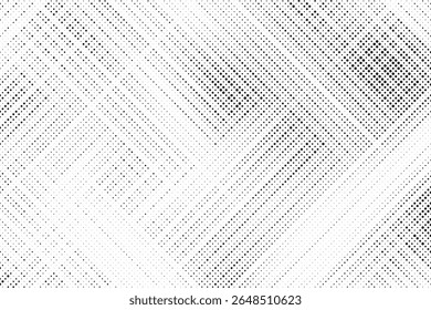 Plano de fundo gradiente de meio-tom do Grunge. Textura de ruído de grão desbotado. Papel de parede de areia branca e preta. Fundo retro pixelizado. Anime ou manga estilo história em quadrinhos. Modelo texturizado de design gráfico vetorial