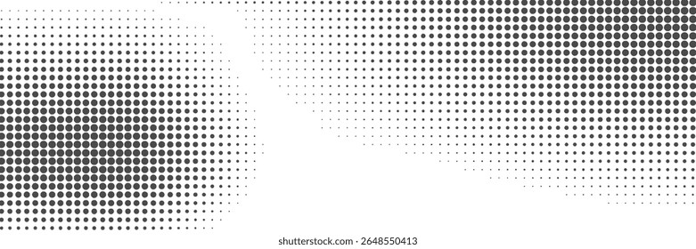 Plano de fundo gradiente de meio-tom do Grunge. Textura de ruído de grão desbotado. Papel de parede de areia branca e preta. Fundo retro pixelizado. Anime ou manga estilo história em quadrinhos. Modelo texturizado de design gráfico vetorial