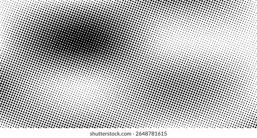 Plano de fundo gradiente de meio-tom do Grunge. Textura de ruído de grão desbotado. Papel de parede de areia branca e preta. Fundo retro pixelizado. Anime ou manga estilo história em quadrinhos. Modelo texturizado de design gráfico vetorial