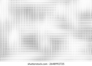 Plano de fundo gradiente de meio-tom do Grunge. Textura de ruído de grão desbotado. Papel de parede de areia branca e preta. Fundo retro pixelizado. Anime ou manga estilo história em quadrinhos. Modelo texturizado de design gráfico vetorial