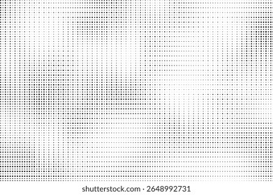 Plano de fundo gradiente de meio-tom do Grunge. Textura de ruído de grão desbotado. Papel de parede de areia branca e preta. Fundo retro pixelizado. Anime ou manga estilo história em quadrinhos. Modelo texturizado de design gráfico vetorial