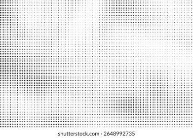 Plano de fundo gradiente de meio-tom do Grunge. Textura de ruído de grão desbotado. Papel de parede de areia branca e preta. Fundo retro pixelizado. Anime ou manga estilo história em quadrinhos. Modelo texturizado de design gráfico vetorial