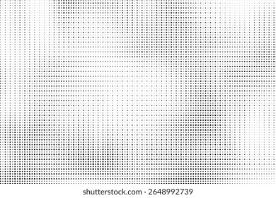 Plano de fundo gradiente de meio-tom do Grunge. Textura de ruído de grão desbotado. Papel de parede de areia branca e preta. Fundo retro pixelizado. Anime ou manga estilo história em quadrinhos. Modelo texturizado de design gráfico vetorial