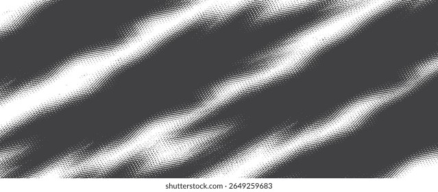 Plano de fundo gradiente de meio-tom do Grunge. Textura de ruído de grão desbotado. Papel de parede de areia branca e preta. Fundo retro pixelizado. Anime ou manga estilo história em quadrinhos sobreposição. eps 10