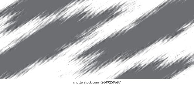 Plano de fundo gradiente de meio-tom do Grunge. Textura de ruído de grão desbotado. Papel de parede de areia branca e preta. Fundo retro pixelizado. Anime ou manga estilo história em quadrinhos sobreposição. eps 10