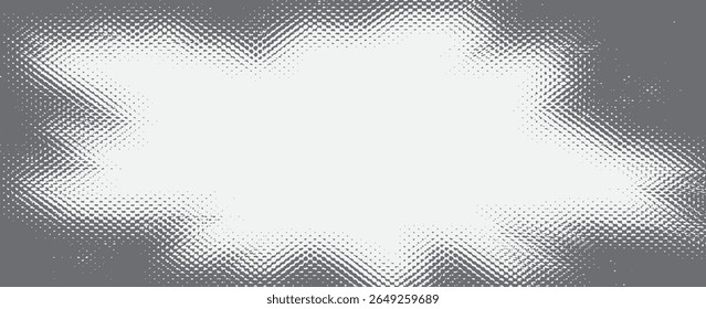 Plano de fundo gradiente de meio-tom do Grunge. Textura de ruído de grão desbotado. Papel de parede de areia branca e preta. Fundo retro pixelizado. Anime ou manga estilo história em quadrinhos sobreposição. eps 10