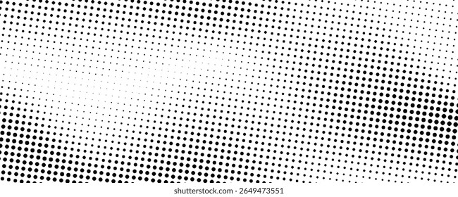 Plano de fundo gradiente de meio-tom do Grunge. Textura de ruído de grão desbotado. Papel de parede de areia branca e preta. Fundo retro pixelizado. Anime ou manga estilo história em quadrinhos. Modelo texturizado de design gráfico vetorial