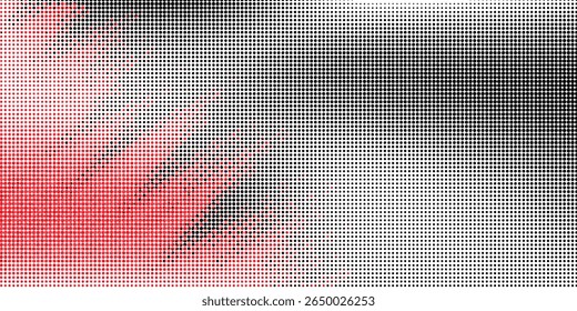 Plano de fundo gradiente de meio-tom do Grunge. Textura de ruído de grão desbotado. Papel de parede de areia branca e preta. Fundo retro pixelizado. Anime ou manga estilo história em quadrinhos. Modelo texturizado de design gráfico vetorial