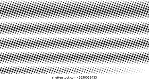 Plano de fundo gradiente de meio-tom do Grunge. Textura de ruído de grão desbotado. Papel de parede de areia branca e preta. Fundo retro pixelizado.