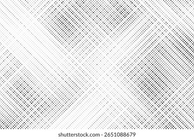 Plano de fundo gradiente de meio-tom do Grunge. Textura de ruído de grão desbotado. Papel de parede de areia branca e preta. Fundo retro pixelizado. Anime ou manga estilo história em quadrinhos. Modelo texturizado de design gráfico vetorial