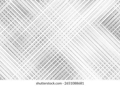 Plano de fundo gradiente de meio-tom do Grunge. Textura de ruído de grão desbotado. Papel de parede de areia branca e preta. Fundo retro pixelizado. Anime ou manga estilo história em quadrinhos. Modelo texturizado de design gráfico vetorial