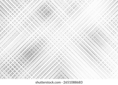 Plano de fundo gradiente de meio-tom do Grunge. Textura de ruído de grão desbotado. Papel de parede de areia branca e preta. Fundo retro pixelizado. Anime ou manga estilo história em quadrinhos. Modelo texturizado de design gráfico vetorial