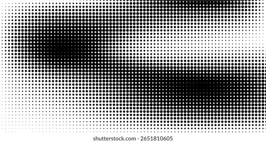 Plano de fundo gradiente de meio-tom do Grunge. Textura de ruído de grão desbotado. Papel de parede de areia branca e preta. Fundo retro pixelizado. Anime ou manga estilo história em quadrinhos. Modelo texturizado de design gráfico vetorial