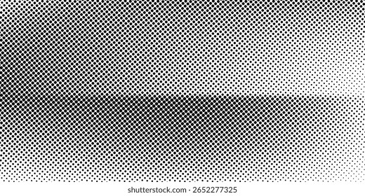 Grunge medio tono gradiente de fondo. Textura de ruido de grano desvanecido. Fondo de pantalla de arena blanco y negro. Fondo pixelado retro