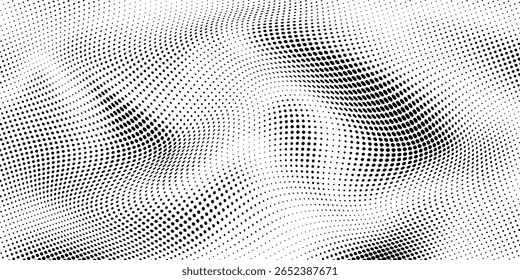 Plano de fundo gradiente de meio-tom do Grunge. Textura de ruído de grão desbotado. Papel de parede de areia branca e preta. Fundo retro pixelizado. Anime ou manga estilo história em quadrinhos. Modelo texturizado de design gráfico vetorial