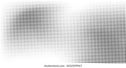 Plano de fundo gradiente de meio-tom do Grunge. Textura de ruído de grão desbotado. Papel de parede de areia branca e preta. Fundo retro pixelizado. Anime ou manga estilo história em quadrinhos. Modelo texturizado de design gráfico vetorial