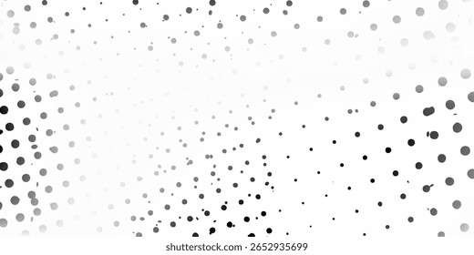 Grunge halftone gradient background. Faded grit noise texture. White and black sand wallpaper concept good simple art