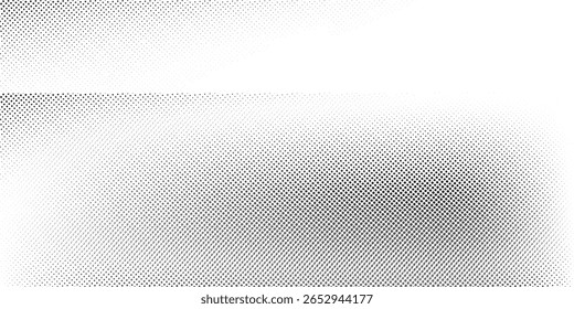 Grunge halftone gradient background. Faded grit noise texture. White and black sand wallpaper nice art
