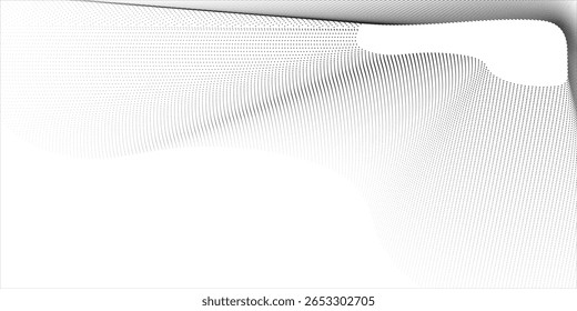 Grunge halftone gradient background. Faded grit noise texture. White and black sand wallpaper. Anime or manga style comic overlay. Vector graphic design textured template