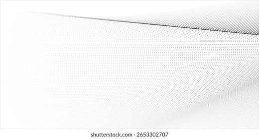 Grunge halftone gradient background. Faded grit noise texture. White and black sand wallpaper. Anime or manga style comic overlay. Vector graphic design textured template