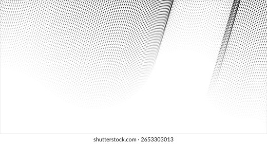 Grunge halftone gradient background. Faded grit noise texture. White and black sand wallpaper. Anime or manga style comic overlay. Vector graphic design textured template