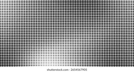 Grunge halftone gradient background. Faded grit noise texture. White and black sand wallpaper. Retro pixelated backdrop. Anime or manga style comic overlay. Vector graphic design textured template