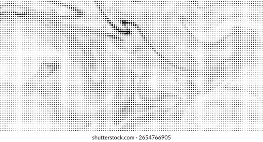 Plano de fundo gradiente de meio-tom do Grunge. Textura de ruído de grão desbotado. Papel de parede de areia branco e preto. Fundo retro pixelizado. Eps 10
