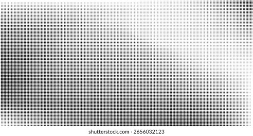 Plano de fundo gradiente de meio-tom do Grunge. Textura de ruído de grão desbotado. Papel de parede de areia branca e preta