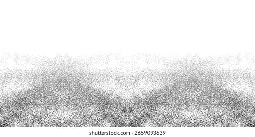 Grunge halftone gradient background. Faded grit noise texture. White and black sand wallpaper.eps10